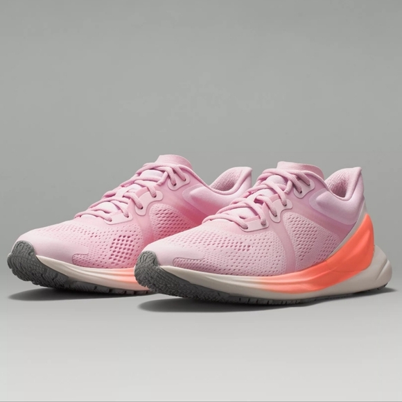 Lululemon Blissfeel Womens Running Shoe In Pink Peony/Sunset Size